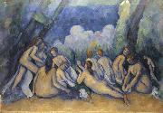 Paul Cezanne Les grandes baigneuses (Large Bathers) (mk09) oil on canvas